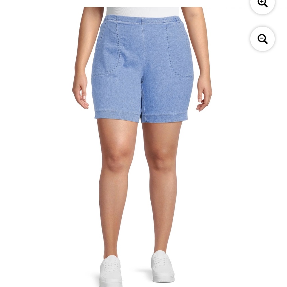 Just My Size Women’s Plus Powder Wash Shorts Size 2X NWT - Picture 3 of 8
